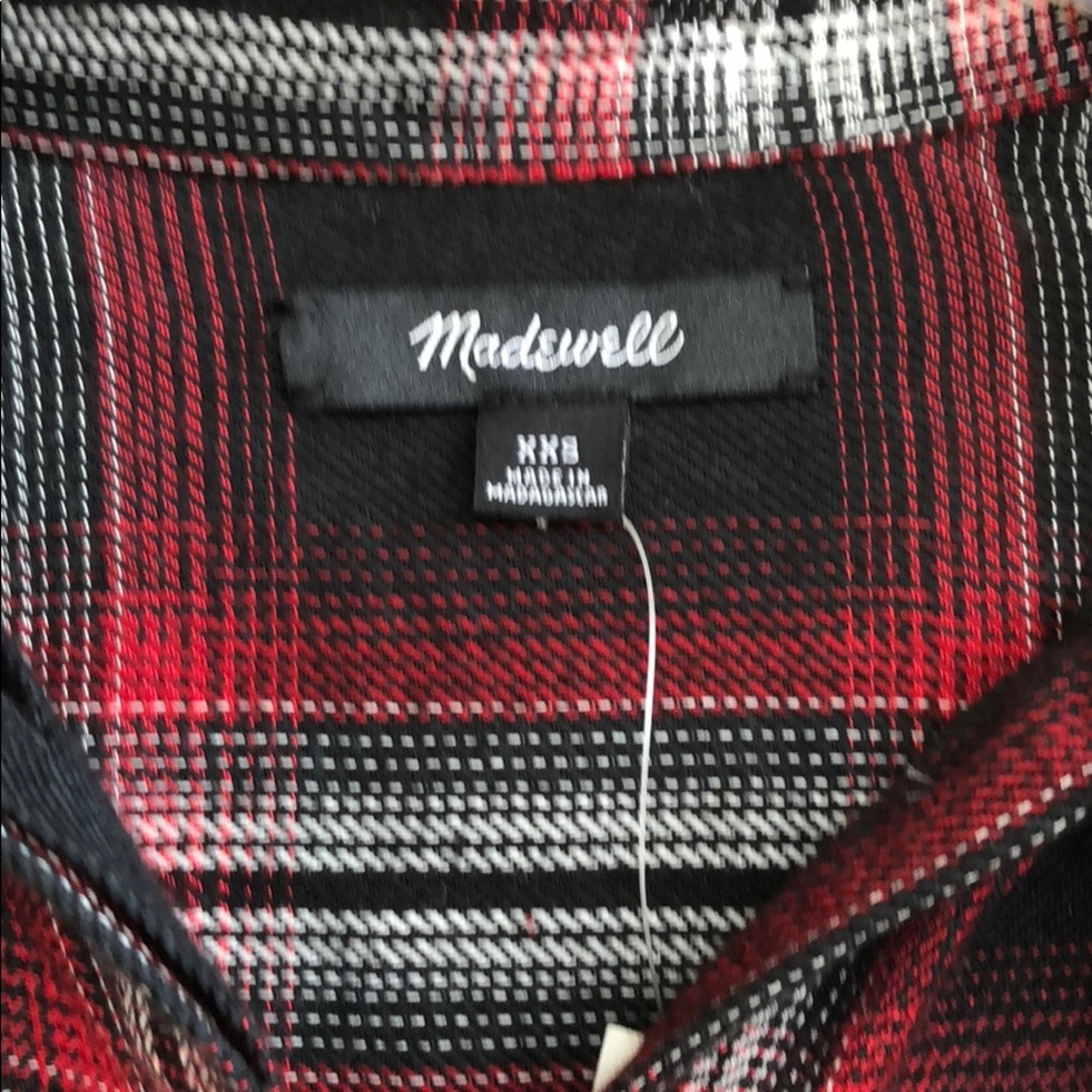 NEW • Madewell • Courier Shirt Dress Collins Plaid - Picture 5 of 5